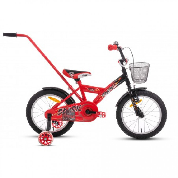 Detský bicykel 20" Rock Kids SPARK čierno-červený 